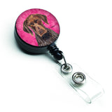 Caroline'S Treasures German Shorthaired Pointer Retractable Badge Reel Or Id Holder With Clip (Sc9117Pk-Br)