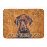 Caroline'S Treasures German Shorthaired Pointer Wipe Paws Floor Mat, 19 X 27, Multicolor