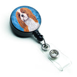Caroline'S Treasures Cavalier Spaniel Retractable Badge Reel Or Id Holder With Clip, Multicolor (Sc9118Bu-Br)