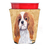 Cavalier Spaniel Red Solo Cup Beverage Insulator Hugger