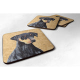 Caroline'S Treasures Sc9126Fc Doberman Foam Coasters (Set Of 4), 3.5 H X 3.5 W, Multicolor