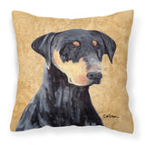 Caroline'S Treasures Sc9126Pw1414 Doberman Decorative Canvas Fabric Pillow, Large, Multicolor