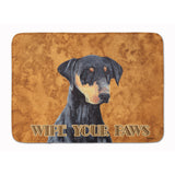 Caroline'S Treasures Doberman Wipe Your Paws Floor Mat, 19 X 27, Multicolor