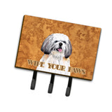 Caroline'S Treasures Sc9128Th68 Shih Tzu Wipe Your Paws Leash Or Key Holder, Large, Multicolor