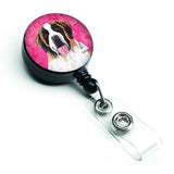 Caroline'S Treasures Rat Terrier Retractable Badge Reel Or Id Holder With Clip, Multicolor (Sc9129Pk-Br)