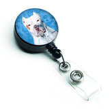 Caroline'S Treasures Bulldog English Retractable Badge Reel Or Id Holder With Clip, Multicolor (Sc9130Bu-Br)