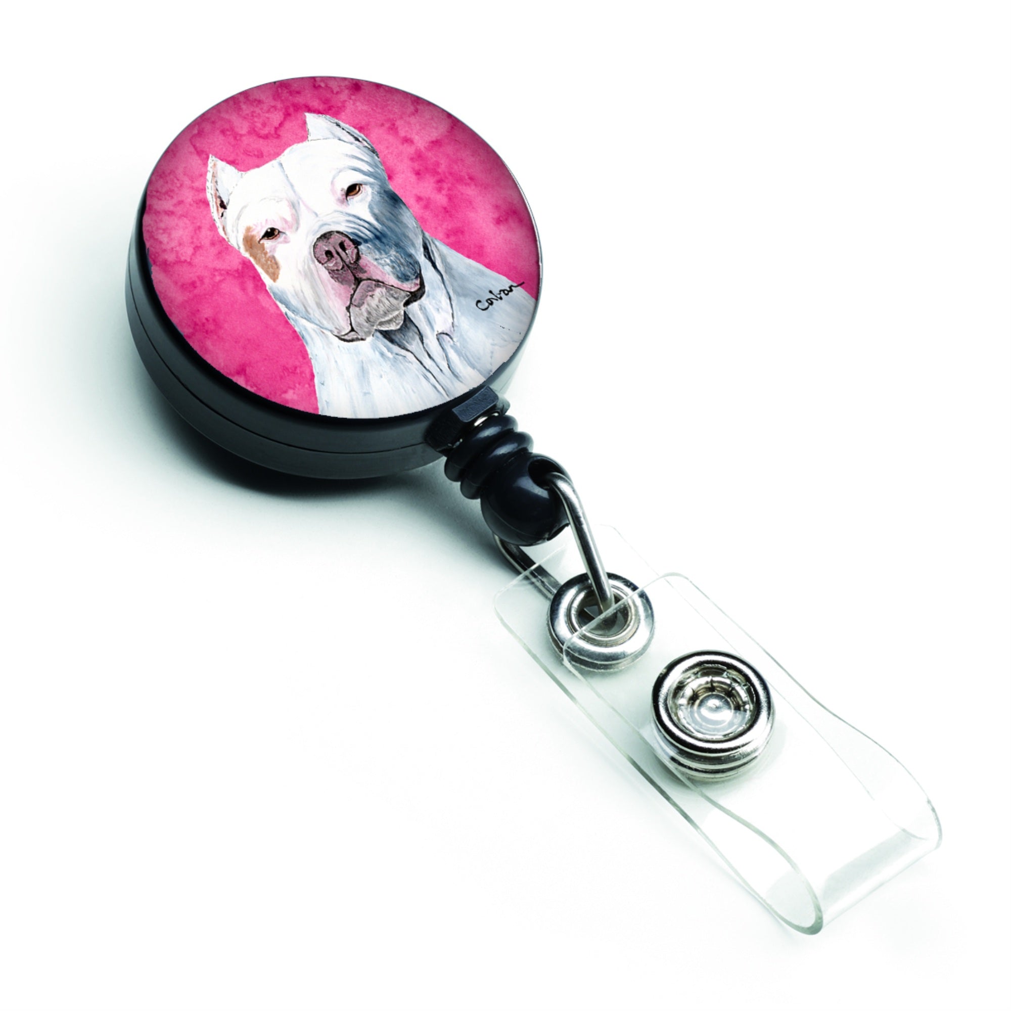 Caroline'S Treasures Dachshund Retractable Badge Reel Or Id Holder With Clip, Multicolor (Sc9130Pk-Br)