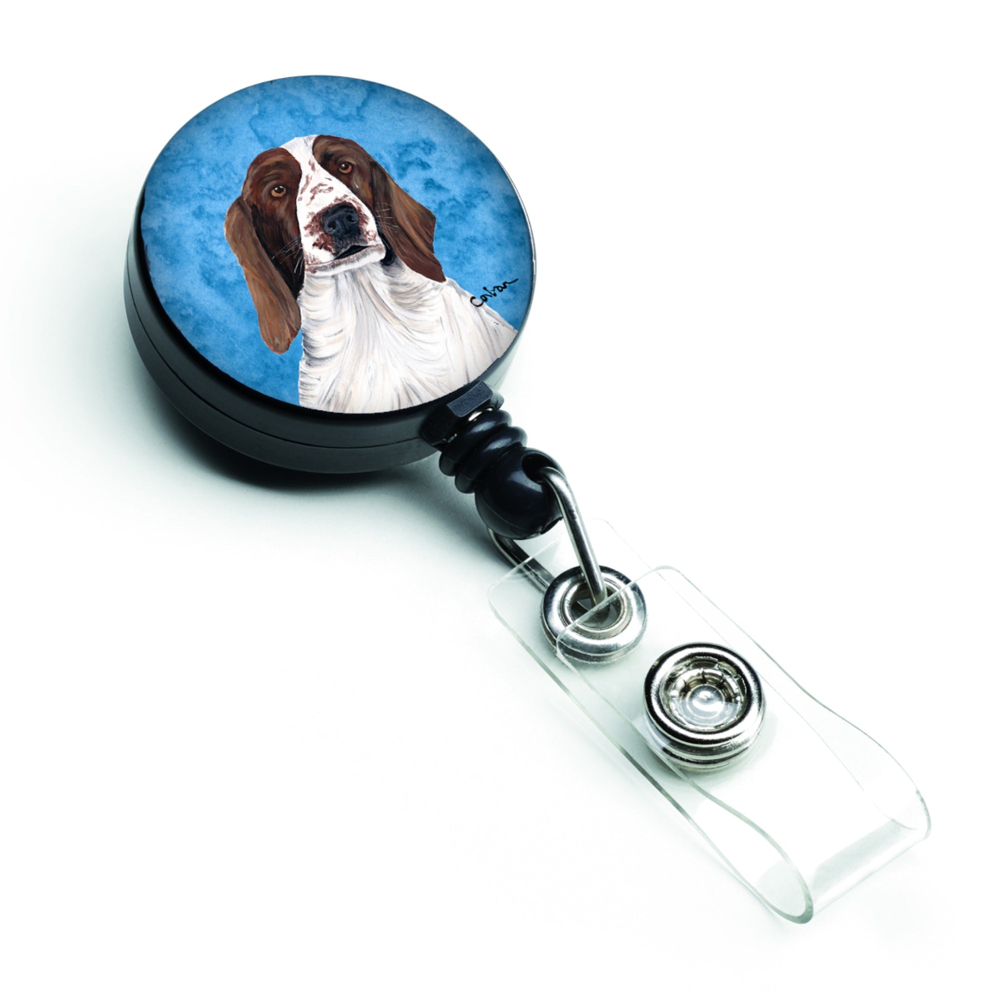 Caroline'S Treasures Bulldog English Retractable Badge Reel Or Id Holder With Clip, Multicolor (Sc9131Bu-Br)