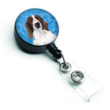 Caroline'S Treasures Bulldog English Retractable Badge Reel Or Id Holder With Clip, Multicolor (Sc9131Bu-Br)