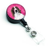 Caroline'S Treasures Dalmatian Retractable Badge Reel Or Id Holder With Clip, Multicolor (Sc9131Pk-Br)