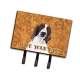 Caroline'S Treasures Sc9131Th68 Springer Spaniel Wipe Your Paws Leash Or Key Holder, Large, Multicolor