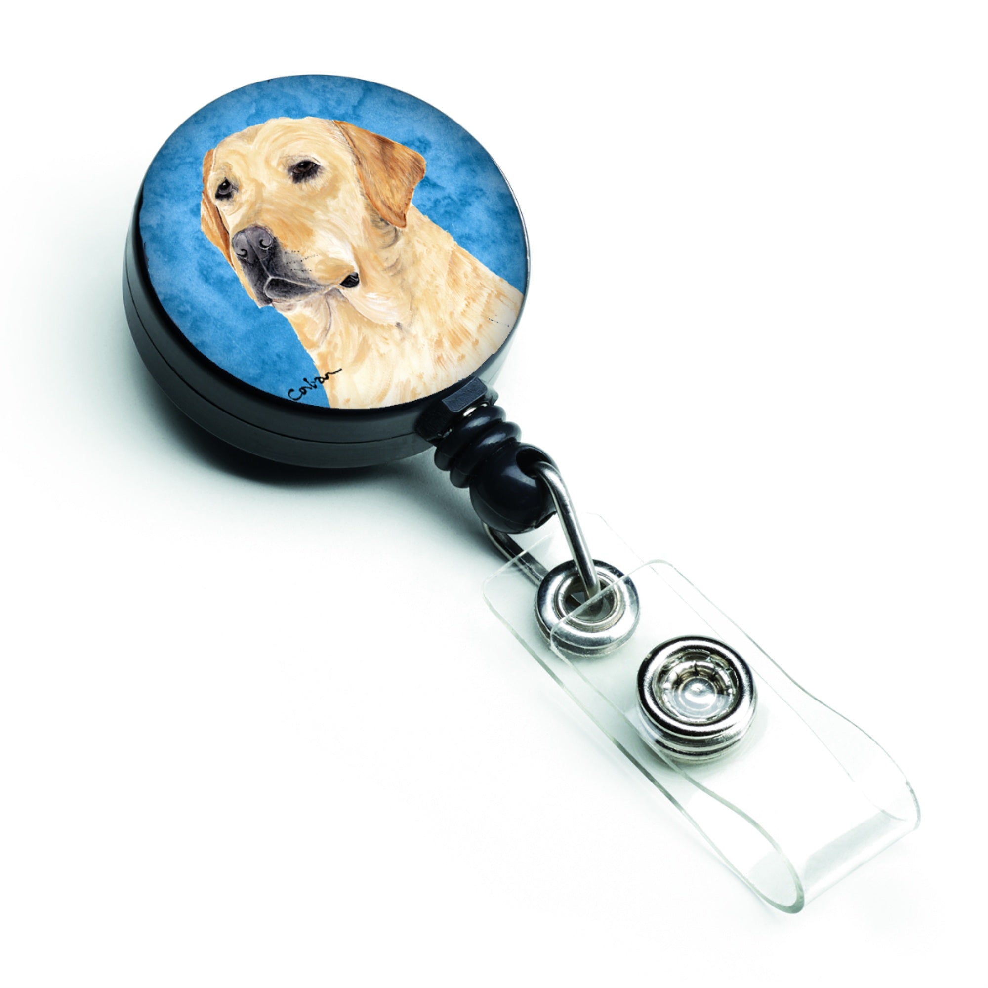 Caroline'S Treasures Clumber Spaniel Retractable Badge Reel Or Id Holder With Clip, Multicolor (Sc9133Bu-Br)