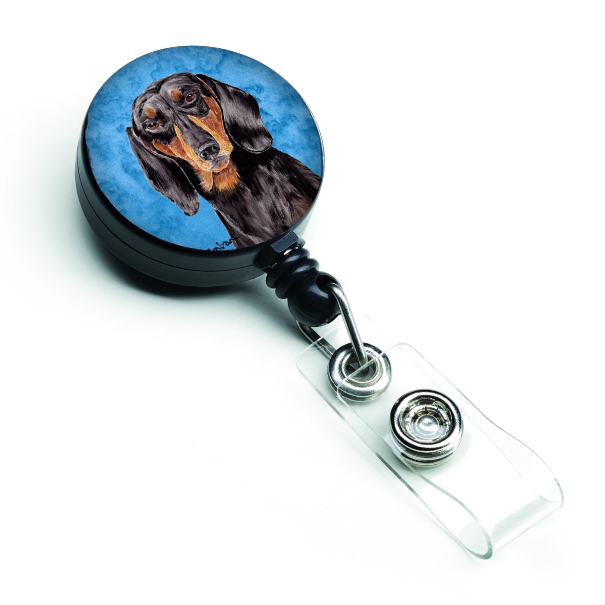 Caroline'S Treasures Chihuahua Retractable Badge Reel Or Id Holder With Clip, Multicolor (Sc9139Bu-Br)