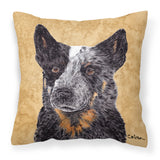 Caroline'S Treasures Sc9141Pw1414 Australian Cattle Dog Decorative Canvas Fabric Pillow, Large, Multicolor