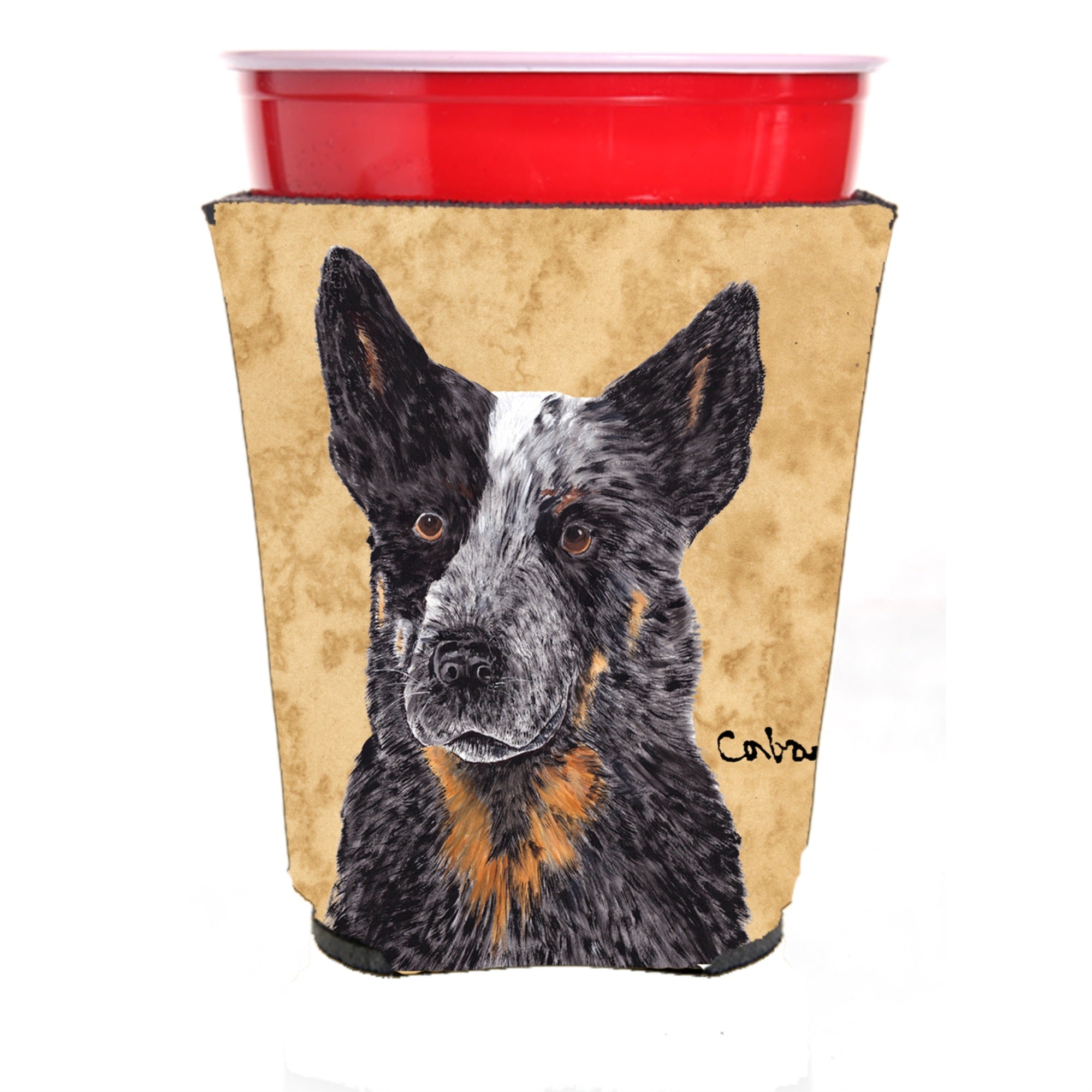 Australian Cattle Dog Red Solo Cup Beverage Insulator Hugger