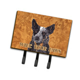 Caroline'S Treasures Sc9141Th68 Australian Cattle Dog Wipe Your Paws Leash Or Key Holder, Large, Multicolor