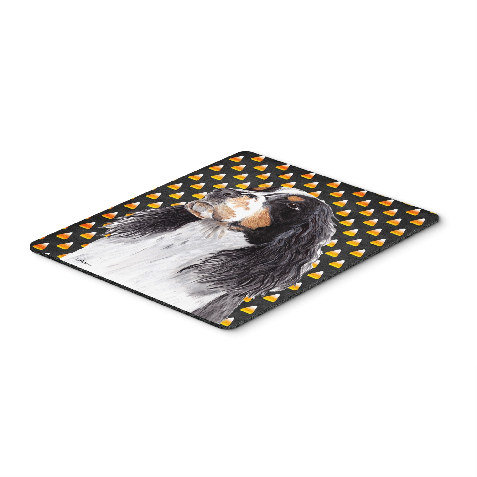 Caroline'S Treasures Mouse/Hot Pad/Trivet, Springer Spaniel Candy Corn Halloween Portrait (Sc9172Mp)