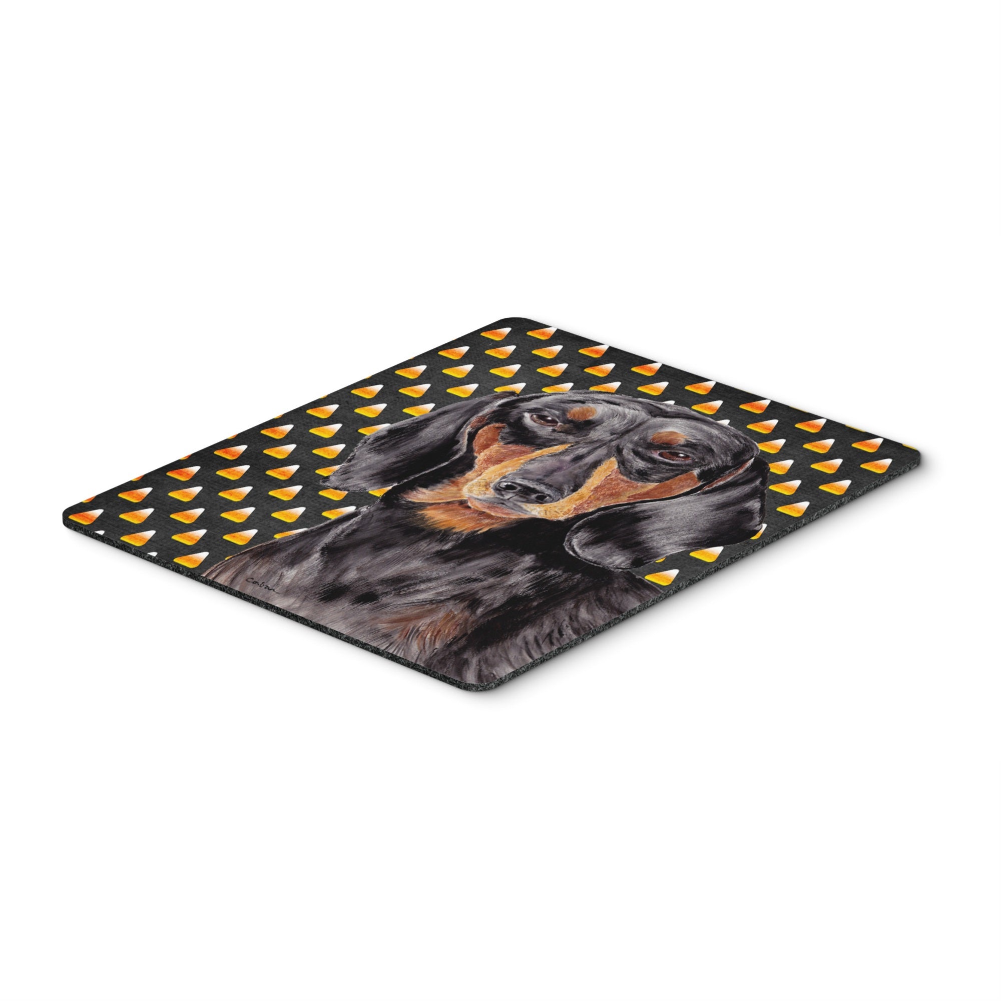 Caroline'S Treasures Mouse/Hot Pad/Trivet, Dachshund Candy Corn Halloween Portrait (Sc9174Mp)