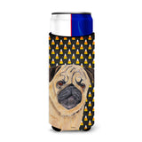 Pug Candy Corn Halloween Portrait Ultra Beverage Insulators For Slim Cans Sc9181Muk