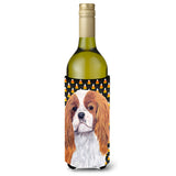 Cavalier Spaniel Blenheim Candy Corn Halloween Wine Bottle Beverage Insulator Beverage Insulator Hugger