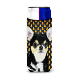 Chihuahua Candy Corn Halloween Portrait Ultra Beverage Insulators For Slim Cans Sc9197Muk