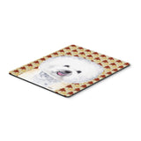 Caroline'S Treasures Bichon Frise Fall Leaves Portrait Mouse Pad/Hot Pad/Trivet (Sc9201Mp)