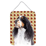 Caroline'S Treasures Sc9202Ds1216 Springer Spaniel Fall Leaves Portrait Wall Or Door Hanging Prints, 16 X 12, Multicol