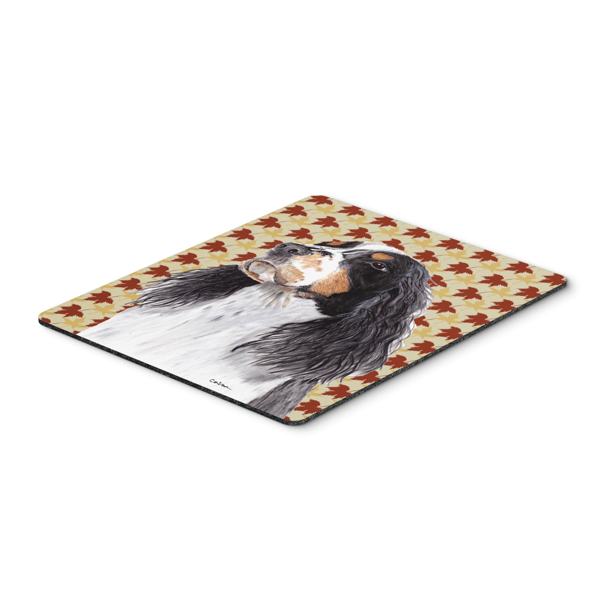 Caroline'S Treasures Springer Spaniel Fall Leaves Portrait Mouse Pad/Hot Pad/Trivet (Sc9202Mp)