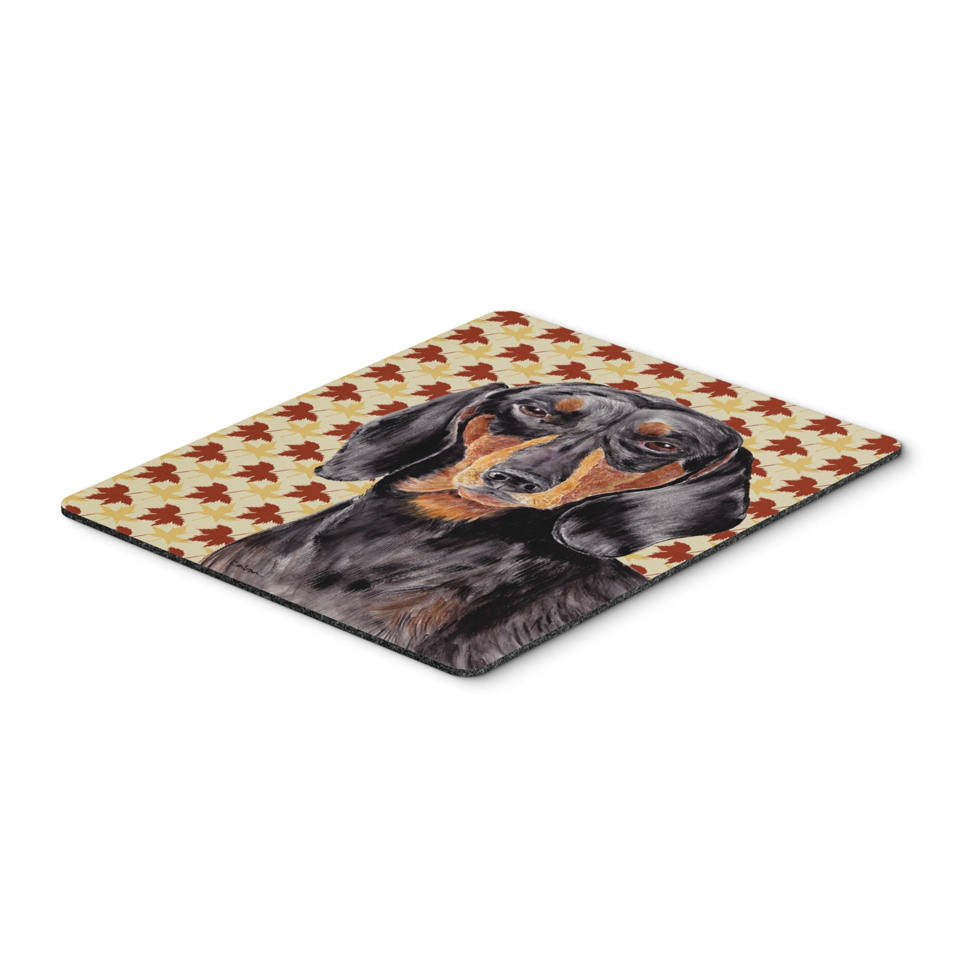 Caroline'S Treasures Dachshund Fall Leaves Portrait Mouse Pad/Hot Pad/Trivet (Sc9203Mp)