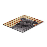 Caroline'S Treasures Pug Black Fall Leaves Portrait Mouse Pad/Hot Pad/Trivet (Sc9206Mp)