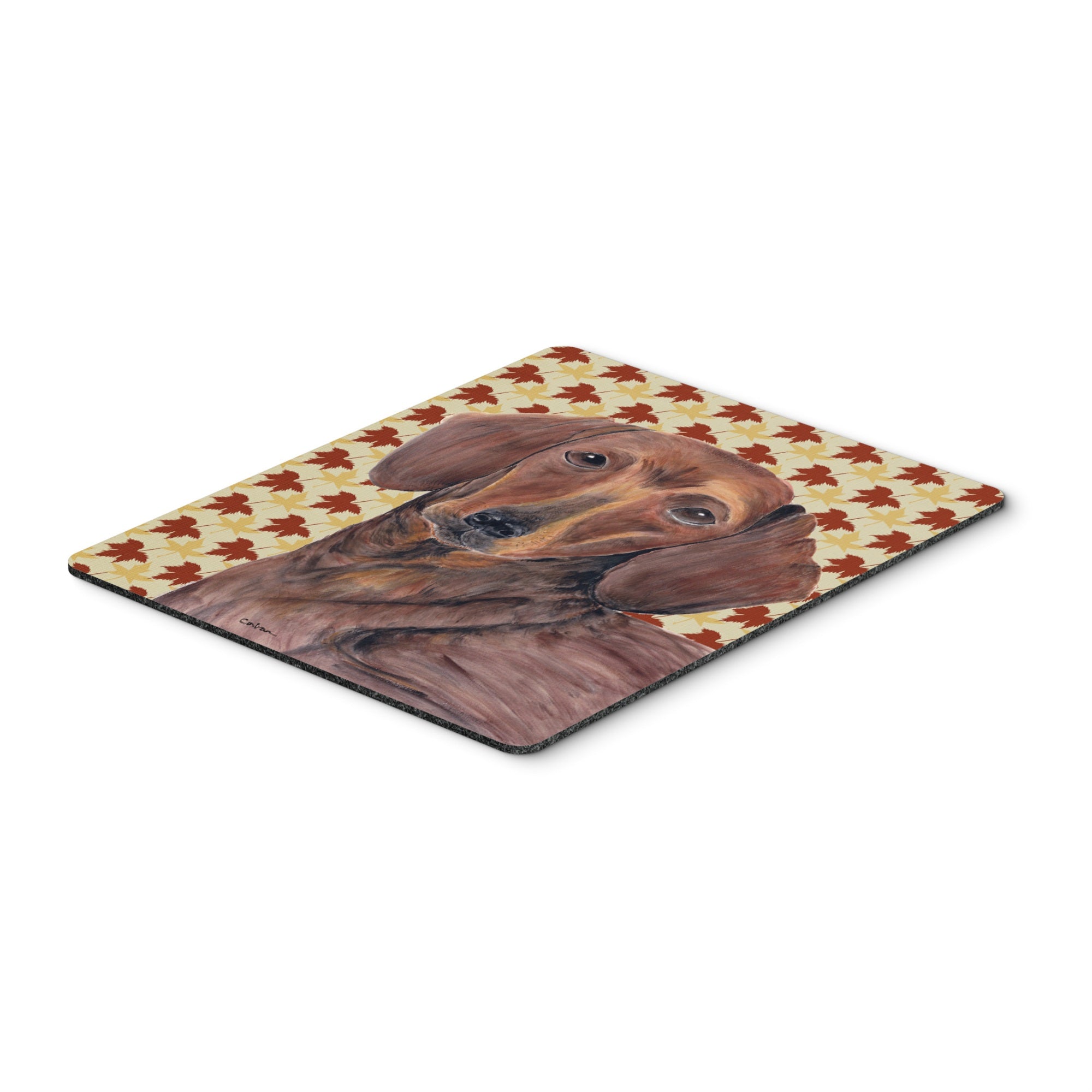 Caroline'S Treasures Dachshund Fall Leaves Portrait Mouse Pad/Hot Pad/Trivet (Sc9208Mp)