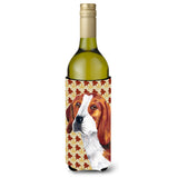 Beagle Fall Leaves Portrait Wine Bottle Beverage Insulator Beverage Insulator Hugger