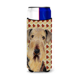 Airedale Fall Leaves Portrait Ultra Beverage Insulators For Slim Cans Sc9213Muk