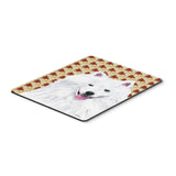 Caroline'S Treasures American Eskimo Fall Leaves Portrait Mouse Pad/Hot Pad/Trivet (Sc9218Mp)