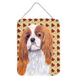 Caroline'S Treasures Sc9232Ds1216 Cavalier Spaniel Fall Leaves Portrait Wall Or Door Hanging Prints, 16 X 12, Multicol