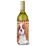 Cavalier Spaniel Fall Leaves Portrait Wine Bottle Beverage Insulator Beverage Insulator Hugger Sc9232Literk