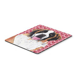 Caroline'S Treasures Saint Bernard Hearts Love & Valentine'S Day Mouse Pad/Hot Pad/Trivet (Sc9257Mp)