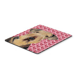 Caroline'S Treasures Airedale Hearts Love & Valentine'S Day Portrait Mouse Pad/Hot Pad/Trivet (Sc9266Mp)