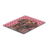 Caroline'S Treasures Dachshund Hearts Love And Valentine'S Day Portrait Mouse Pad, Hot Pad/Trivet (Sc9271Mp)