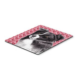 Caroline'S Treasures Border Collie Hearts Love & Valentine'S Day Mouse Pad/Hot Pad/Trivet (Sc9272Mp)