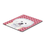 Caroline'S Treasures Bichon Frise Hearts Love & Valentine'S Day Mouse Pad/Hot Pad/Trivet (Sc9278Mp)