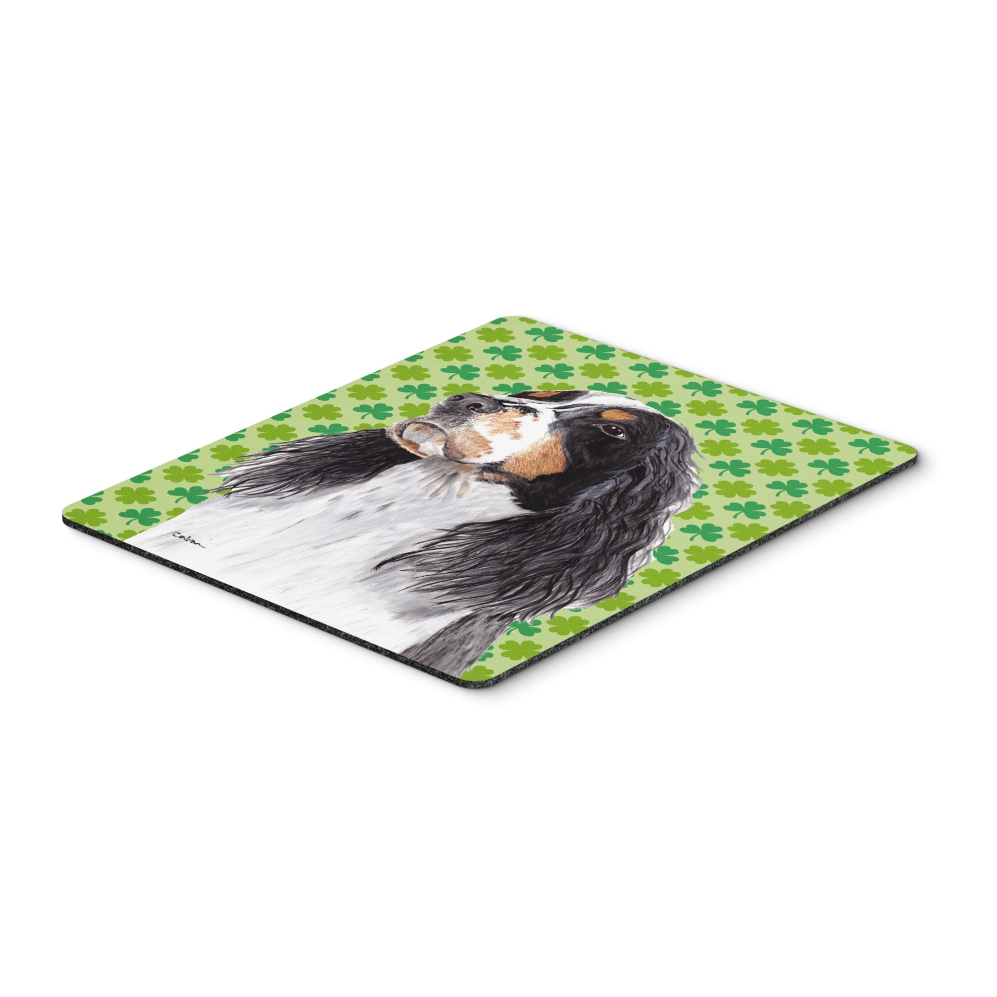 Caroline'S Treasures Springer Spaniel St. Patrick'S Day Shamrock Mouse Pad/Hot Pad/Trivet (Sc9281Mp)