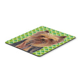 Caroline'S Treasures Yorkie St. Patrick'S Day Shamrock Portrait Mouse Pad/Hot Pad/Trivet (Sc9285Mp)