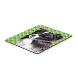Caroline'S Treasures Border Collie St. Patrick'S Day Shamrock Portrait Mouse Pad/Hot Pad/Trivet (Sc9287Mp)