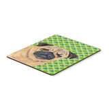 Caroline'S Treasures Pug St. Patrick'S Day Shamrock Portrait Mouse Pad/Hot Pad/Trivet (Sc9291Mp)