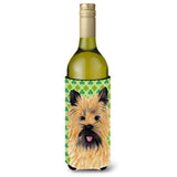 Cairn Terrier St. Patrick'S Day Shamrock Portrait Wine Bottle Beverage Insulator Beverage Insulator Hugger