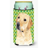 Labrador Yellow St. Patrick'S Day Shamrock Portrait Tall Boy Beverage Insulator Beverage Insulator Hugger