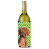 Vizsla St. Patrick'S Day Shamrock Portrait Wine Bottle Beverage Insulator Beverage Insulator Hugger