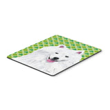 Caroline'S Treasures American Eskimo St. Patrick'S Day Shamrock Mouse Pad/Hot Pad/Trivet (Sc9299Mp)