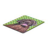 Caroline'S Treasures Labrador Chocolate St. Patrick'S Day Shamrock Mouse Pad/Hot Pad/Trivet (Sc9304Mp)